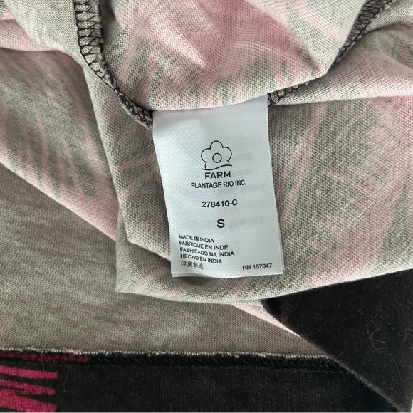 🌿|NWT| Farm Rio x Anthropologie Tiered Graphic Tshirt Dress - Picture 7 of 11